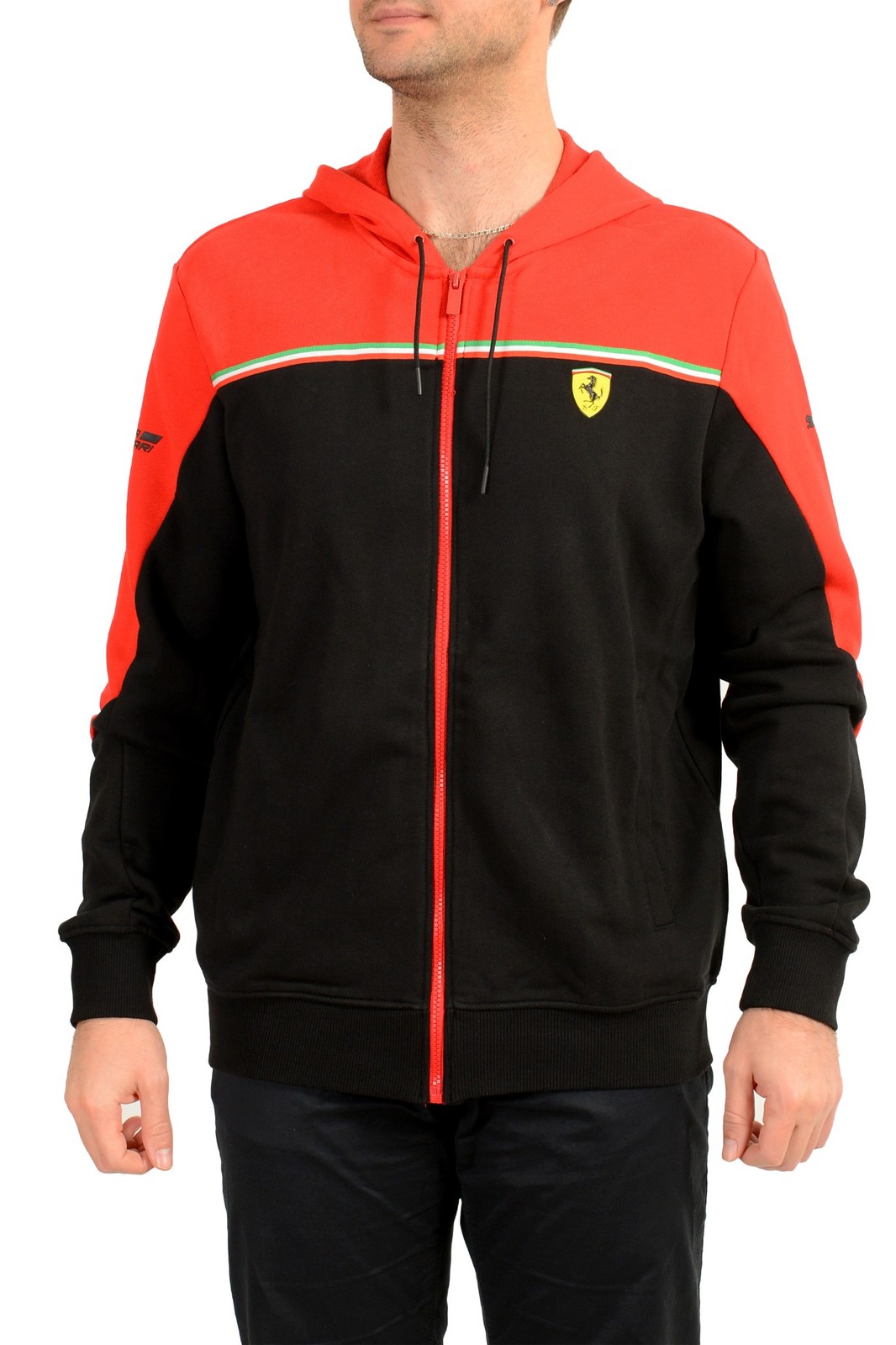 Мужская спортивная куртка Scuderia Ferrari X Puma с логотипом и капюшоном на молнии US L IT 52 9890₽
