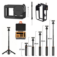 Selfie Stick Tripod Case for DJI Action 5 Pro/4/3/Osmo 360 Camera Accessories