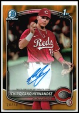 2025 Bowman Chrome Auto Gold Lava /50 #CPA-IC Ichiro Cano Hernandez Auto Reds