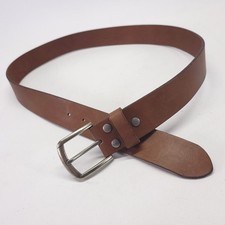 Full Grain Leather Belt 38 Removable Buckle 1 1/2 in Brown