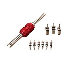 Reliable AC Valve Core Repair Kit 9 Air Conditioning Cores + 1 Remover Tool