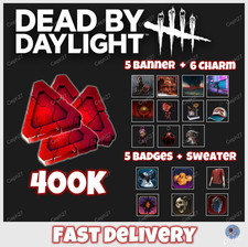 Dead by Daylight - 400K Bloodpoints + 5 Badge...