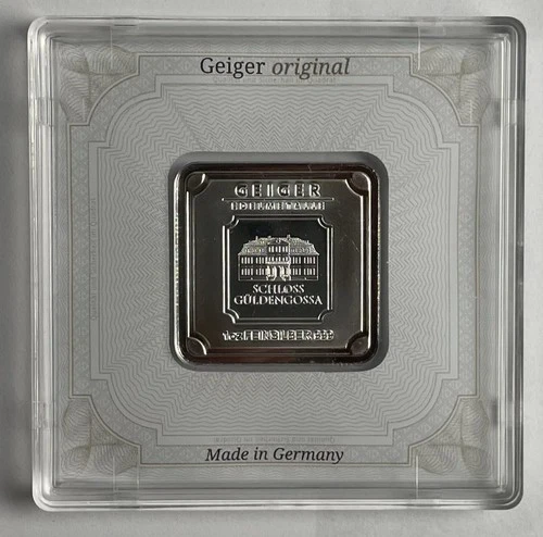 Geiger Edelmetalle 1 oz AG 999 Silver Bar Made in Germany