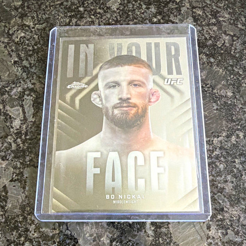 Topps 2026 Chrome UFC In Your Face Insert Bo Nickal IYF-3 MMA Card