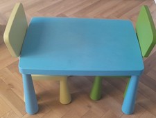IKEA Mammut Kids Table and Chair Set Good Condition See Description
