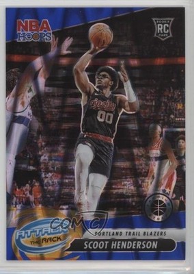 2023 NBA Hoops Premium Stock Attack The Rack 21/99 Scoot Henderson Rookie RC 0r4