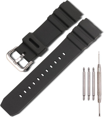 22Mm Silicone Watch Band Compatible with Casio MDV106-1A AMW320R AMW320D Men'S R