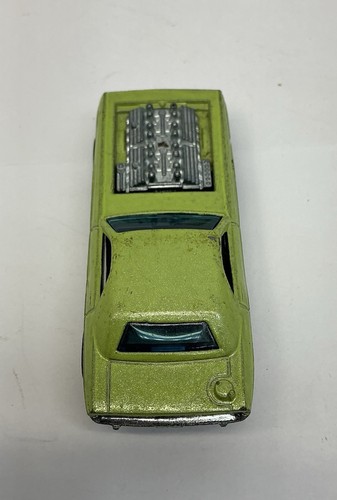 RARO******HOTWHEELS 1970 ORIGINALE SHOW OFF LINEA ROSSA VERDE CHIARO H.K. (T283) - Foto 6 di 14