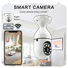 Light Bulb Security Camera Outdoor 2packs HD Wireless 5GHz&2.4GHz WiFi Home IP C