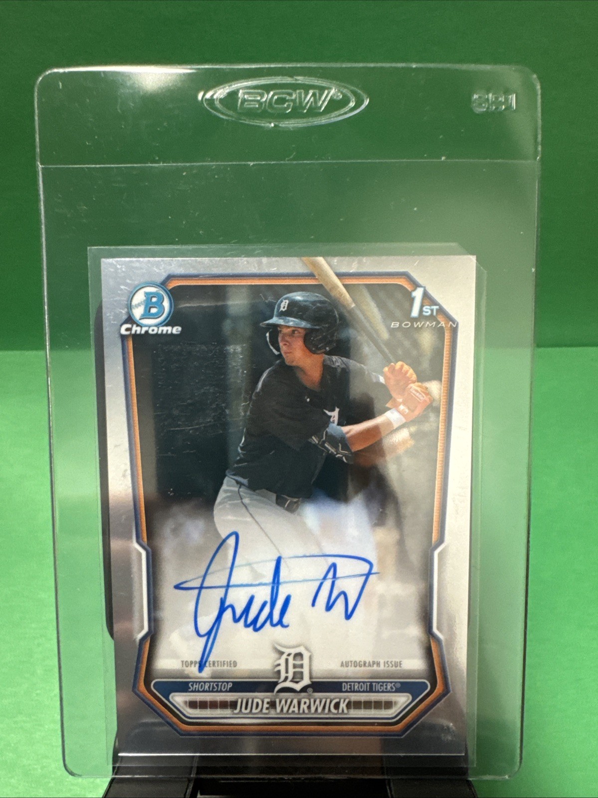 2026 Bowman Chrome Jude Warwick Auto 1st Prospects Autograph Tigers #CPA-JW