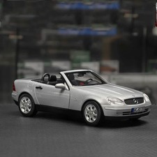 NOREV 1/18 Benz SLK Convertible 1996 Silver Alloy Diecast Model