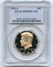 1982 S 50C Kennedy Half Dollar Proof PCGS PR69DCAM