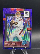 2022 Panini Donruss Optic Rated Rookie Brock Purdy #277 Purple Shock Prizm (RC)