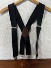 Carhartt Suspenders Heavy Duty Black Elastic Clip on X-BACK 2" Wide Classic Mens