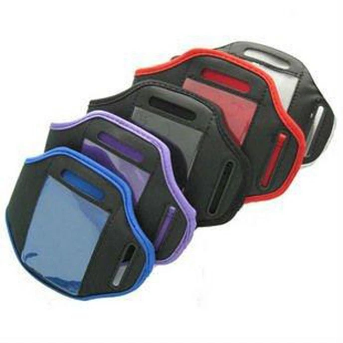 FUNDA DE CUERO CON CORREA SUAVE DEPORTIVA MORADA PARA APPLE IPHONE 5 Foto 4 de 4