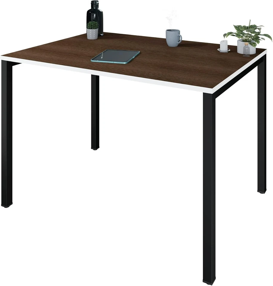 LEVIRA Ceou Schreibtisch 110x70x74 cm – Schwarz & Wenge Dunkel - Bild 4 von 4