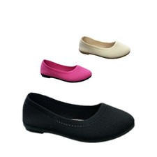 NEW Kids Girl Dress Woven Round Toe Ballet Flat Shoes Casual Slip On Size 9-4