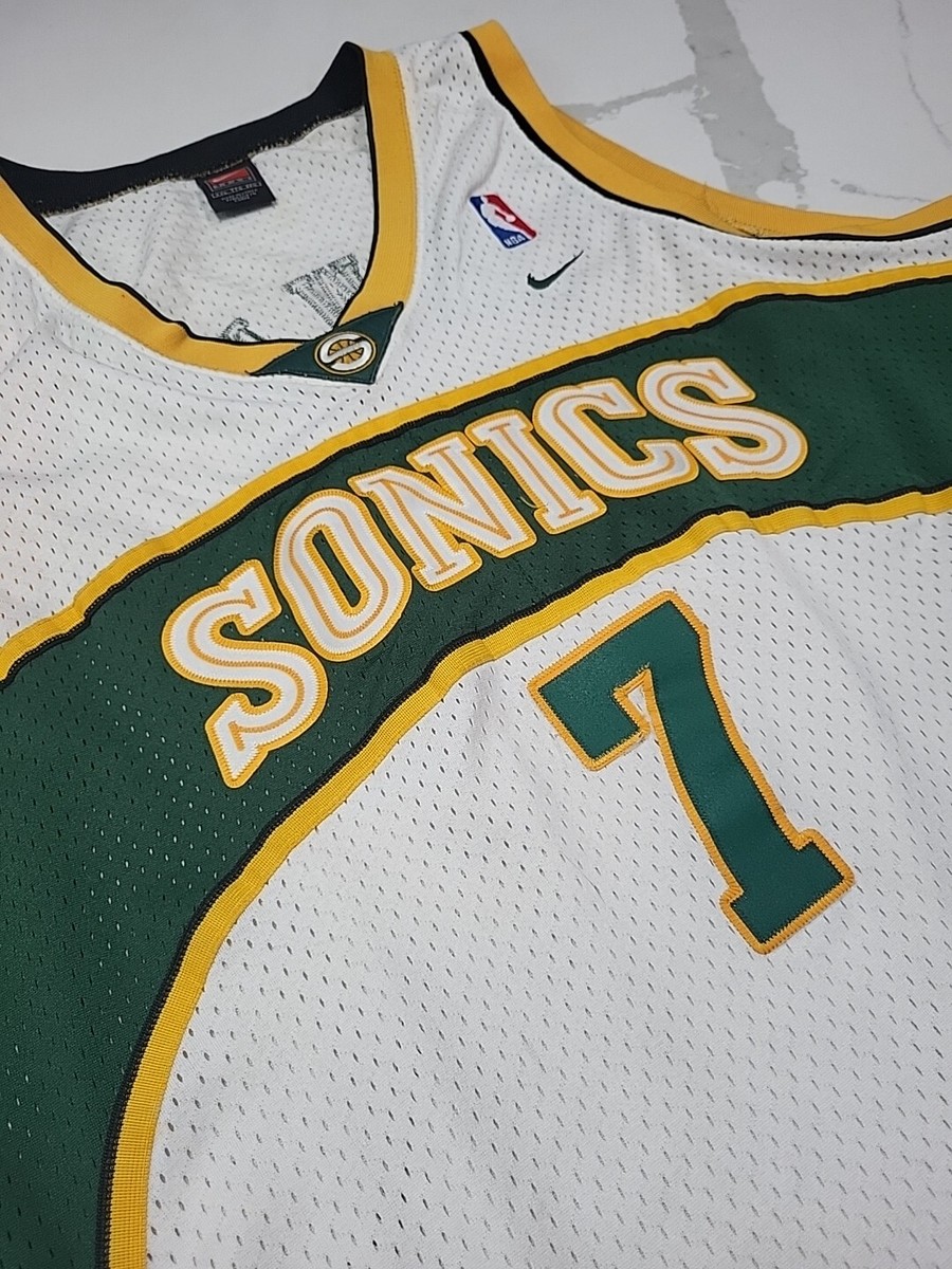 Vintage Nike Seattle Supersonics Rashard Lewis Sewn Jersey Size