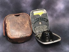 Vintage Electro Bewi Light Meter Germany in original Leather Case Photography
