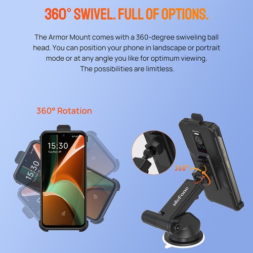 Ulefone Armor Mount Multi-Use Phone Holder For Ulefone Armor 18T 19 13 X11 Phone - 第 4/12 張圖片