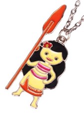 Disney's Moana Character Metal with Enamel Details Pendant Necklace