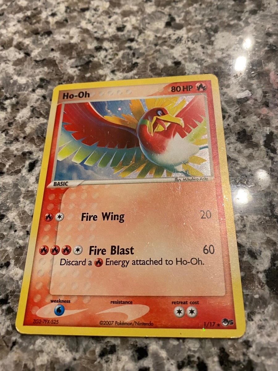 Ho-oh Legendary Pokemon 1/17 Ultra Rare Holo Card Pop Series