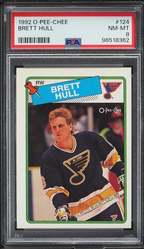 1992 O-Pee-Chee Brett Hull #124 card