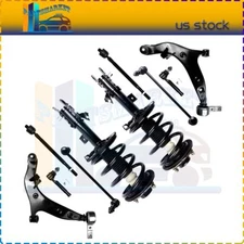 Front Struts Control Arm Tie Rod Sway Bar Suspension Kit for 04-09 Nissan Quest