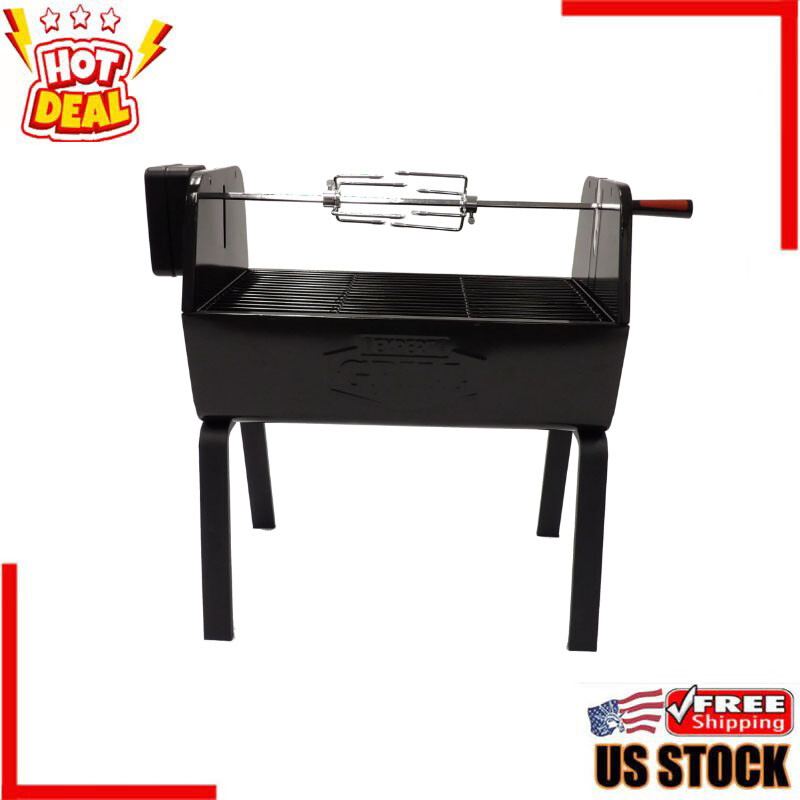 Expert Grill Charcoal Portable Rotisserie BBQ Grill eBay