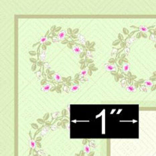 Alfombra Brodnax en miniatura para casa de muñecas #134 flor de cerezo - Imagen 1 de 2