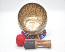 Singing Bowl Nepal- 8 inch Full Moon Singing Bowl Handmade in Nepal-Meditatio...