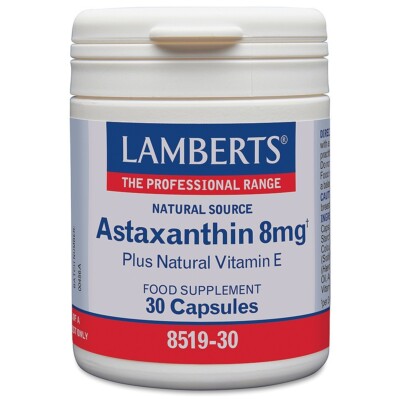Lamberts Astaxanthin Capsules 8mg (30) BBE 01/2027
