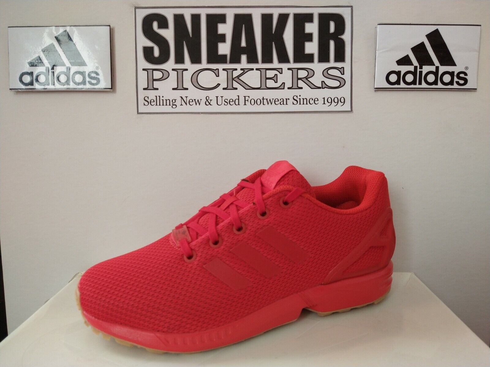 instruktør fjer facet Adidas ZX Flux - EH3173 - Red / Red - Gum - Youth: 6.5Y / Womens: 8 - NEW |  eBay