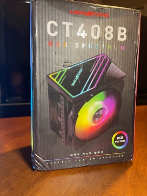 ABKONCORE CT408 CPU Cooler, 120mm Silent PWM Fan, 4 Continuous Direct Contact 