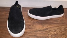 Steve Madden Fayna Womens Size 9 Black Faux Suede Slip On Sneakers Shoes NEW