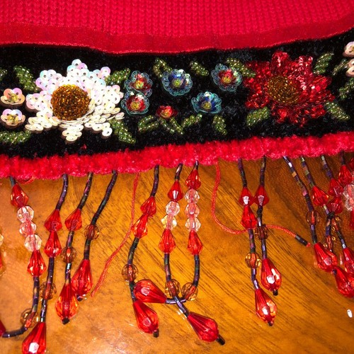Vintage Berek Embroidered Beaded Cardigan Sweater - Picture 11 of 12
