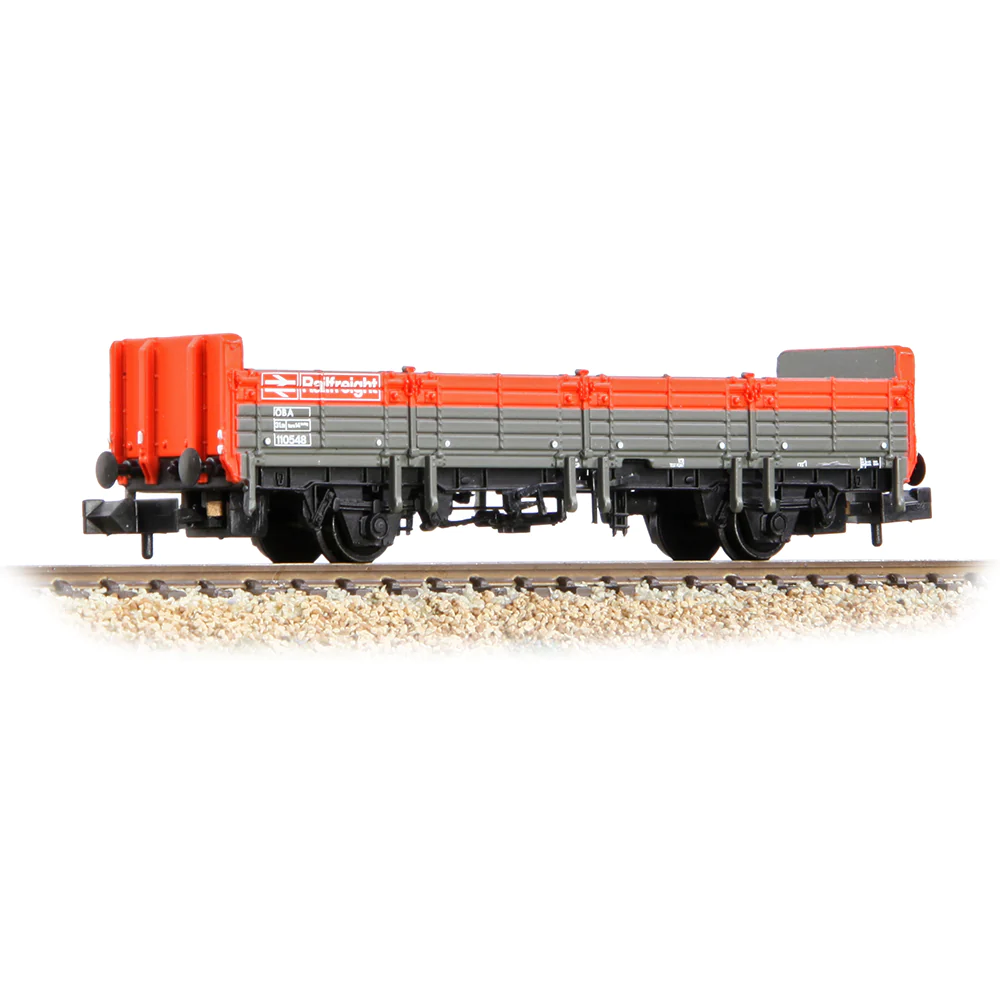 Graham Farish 373-626E N Gauge BR Railfreight OBA Open Wagon Low Ends
