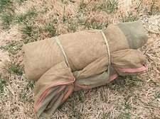 Original WWII US Military Insect Mosquito Bar Field Net Cot CoverTent. Rare