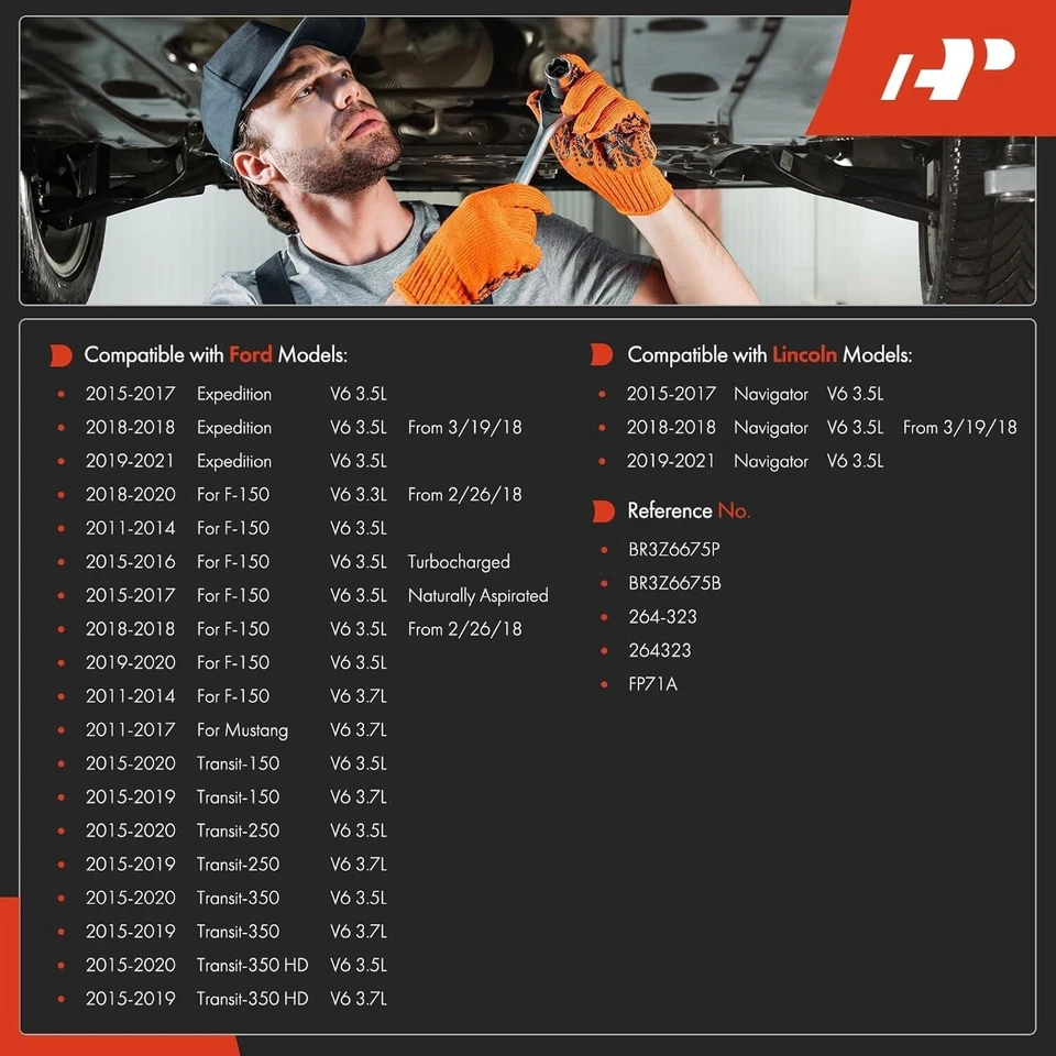 Cacerola de aceite para camioneta F150 Ford F-150 Lincoln Navigator Expedition Transit-150 15-20 Foto 2 de 4