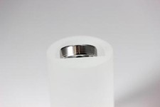 Lovely Sterling Silver Beveled Edge Band Ring Size 8   11159-11210