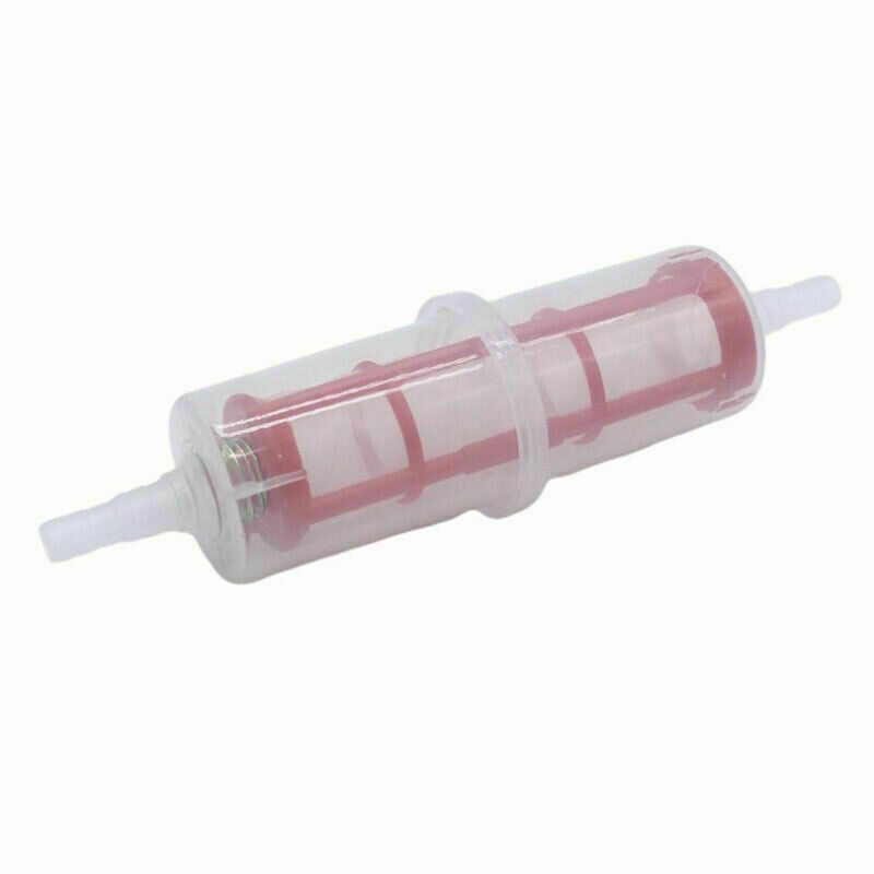 1x Large Inline Diesel Fuel Filter 8mm 10mm Clear Plastic For Honda
