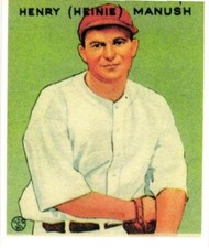 1983 Galasso 1933 Goudey Reprint #107 Heinie Manush