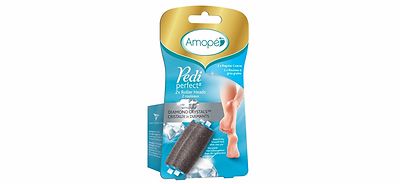 Amope  Pedi Perfect  Electronic Foot File Extra Coarse & Soft Touch Rollers