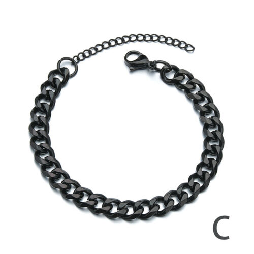 Cuban Chain Men Bracelet Classic Stainless Steel 3/5/7mm Width Chain Bracel FT - Bild 13 von 13