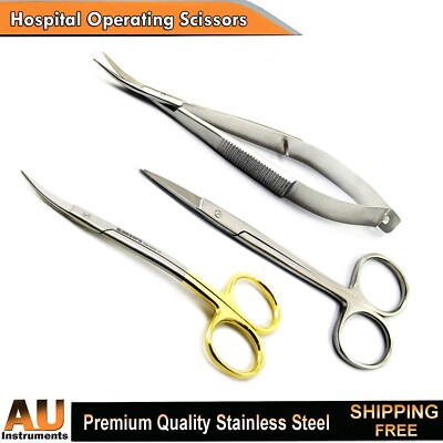 Surgical Tissue Suturing Scissors Iris Gum & Eye Surgery Noyes Stitch Scissor