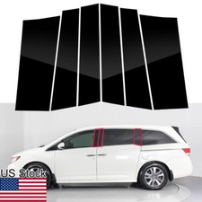 For 11-17 Honda Odyssey 6pcs Glossy Black Pillar Posts Door Window Trim Cover For 11-17 Honda Odyssey 6pcs Glossy Black Pillar Posts Door Window Trim Cover