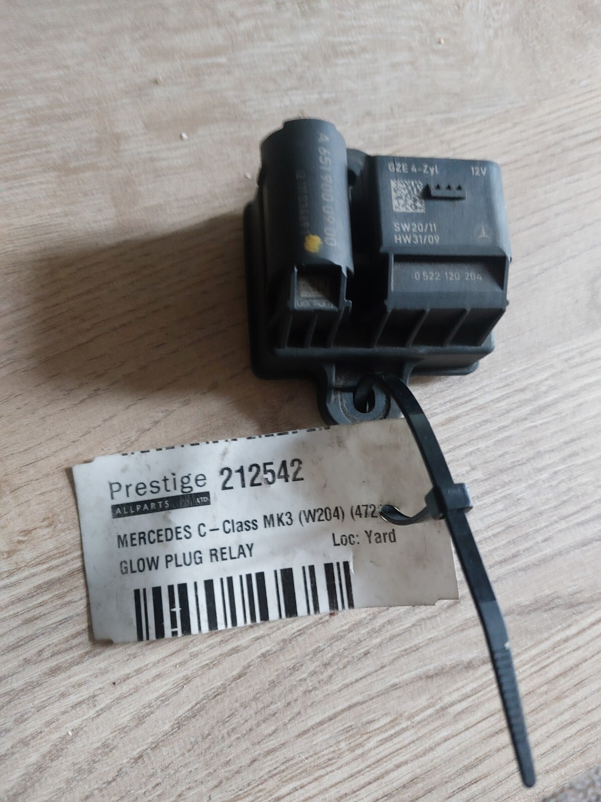 MERCEDES BENZ W204 C220 CDI GLOW PLUG RELAY MODULE A6519000900 eBay