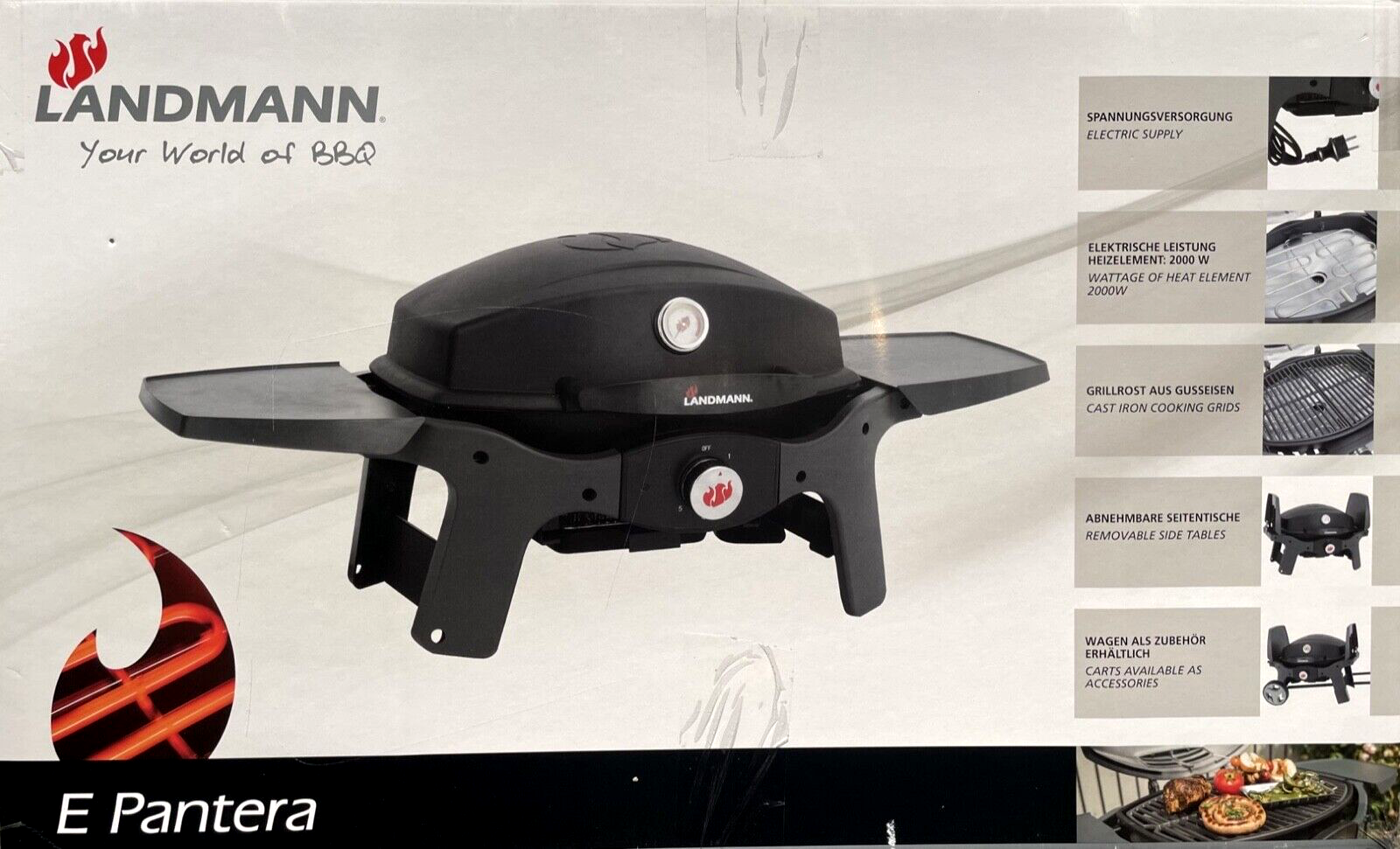 LANDMANN E-Pantera 2000W Elektrogrill - Schwarz online kaufen | eBay