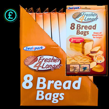 Bread  bags Food Storage Bags Bread Bags Keep Bread Fresher For Longer x 8 Pack