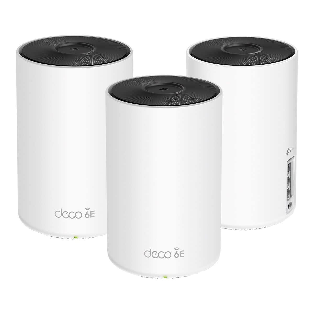 TP-Link Deco AXE5300 Wi-Fi 6E Tri-Band Whole-Home Mesh Wi-Fi System, 3-Pack (...